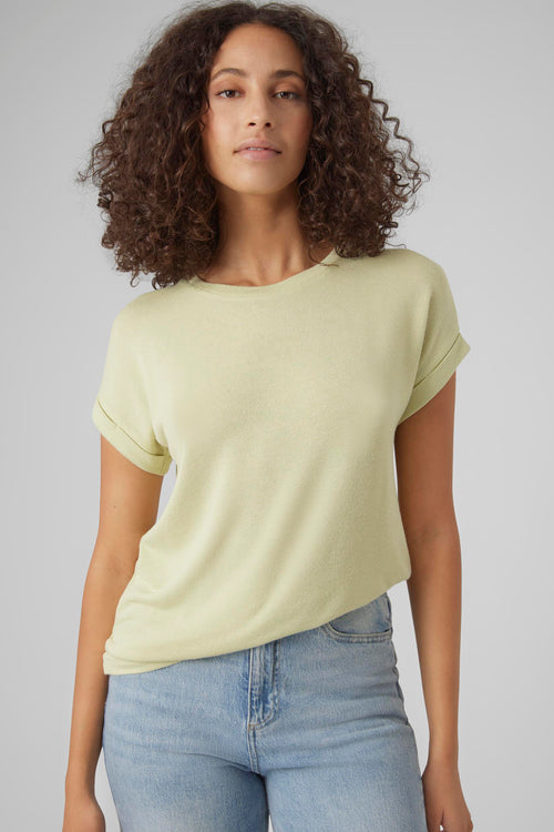 Top uni manches courtes Vert - VERO MODA®