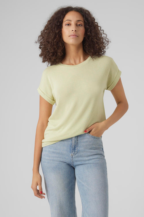 Top uni manches courtes Vert - VERO MODA®