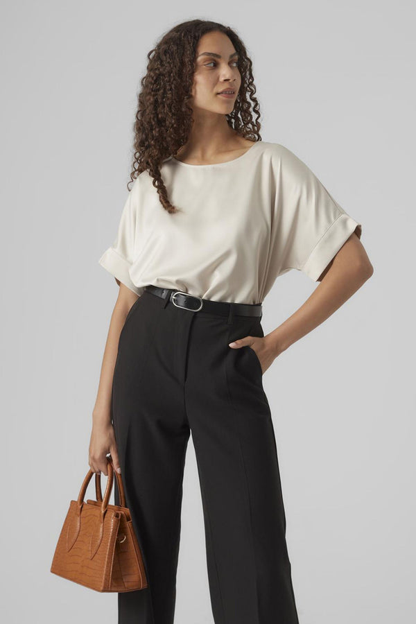 Blouse (korte mouwen) Ecru - VERO MODA®