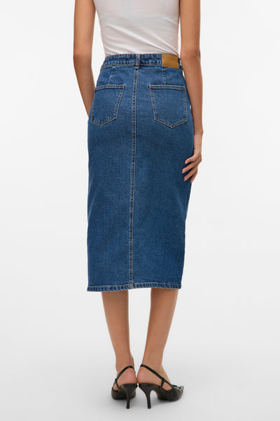 Jupe 3/4 MID BLUE DENIM - VERO MODA®