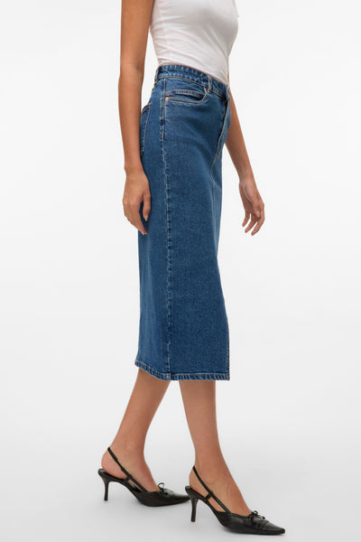Jupe 3/4 MID BLUE DENIM - VERO MODA®