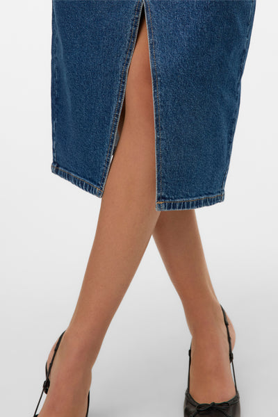 Jupe 3/4 MID BLUE DENIM - VERO MODA®