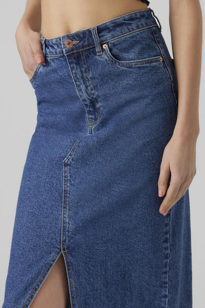 Jupe 3/4 MID BLUE DENIM - VERO MODA®