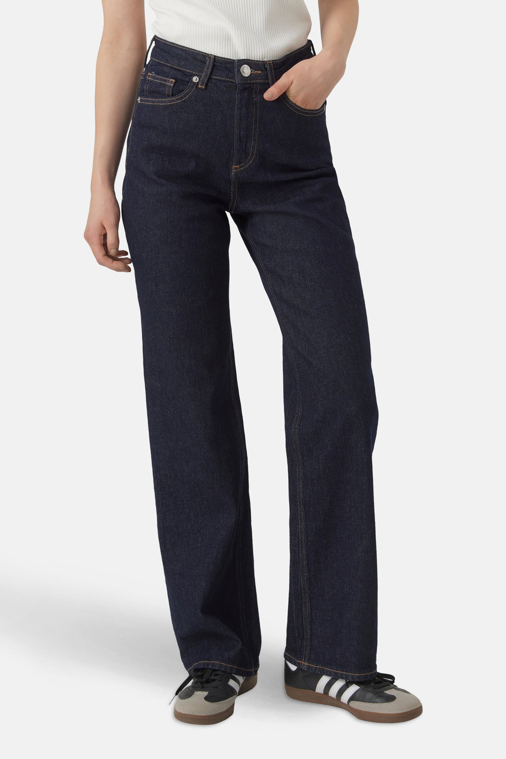 Jean large dark blue denim - VERO MODA®