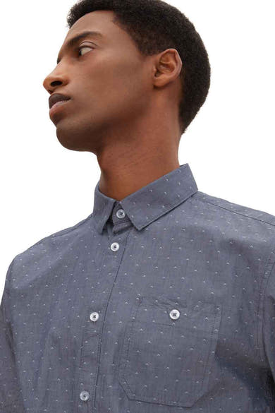 Hemd met korte mouwen - blauw