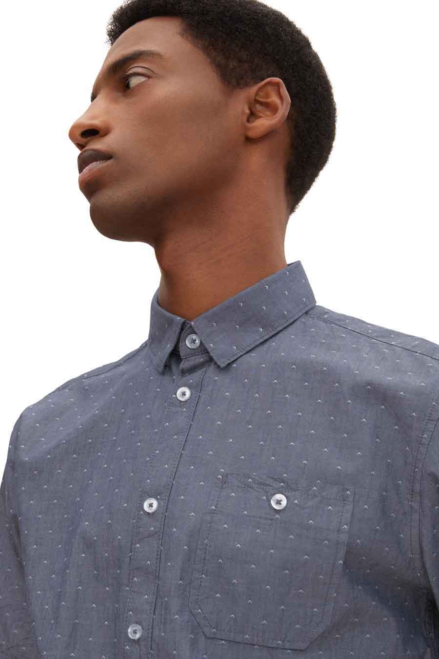 Hemd met korte mouwen - blauw