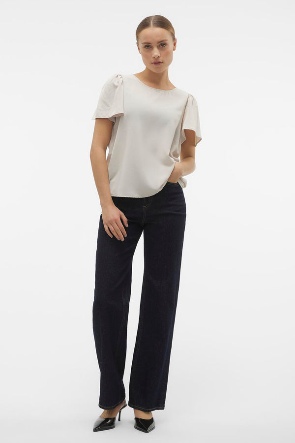 Chemisier (manches courtes) Écru - VERO MODA®