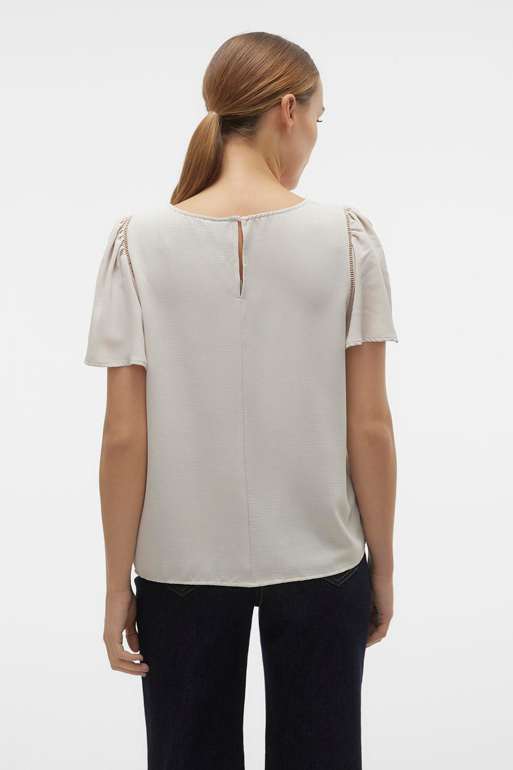 Chemisier (manches courtes) Écru - VERO MODA®
