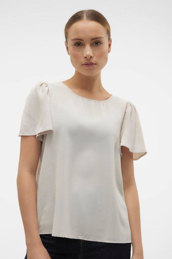 Chemisier (manches courtes) Écru - VERO MODA®