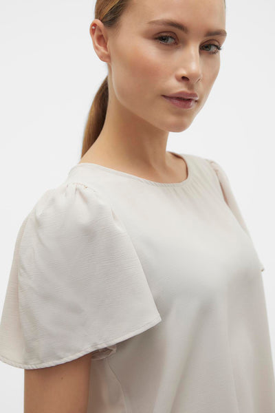 Chemisier (manches courtes) Écru - VERO MODA®