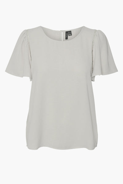 Chemisier (manches courtes) Écru - VERO MODA®