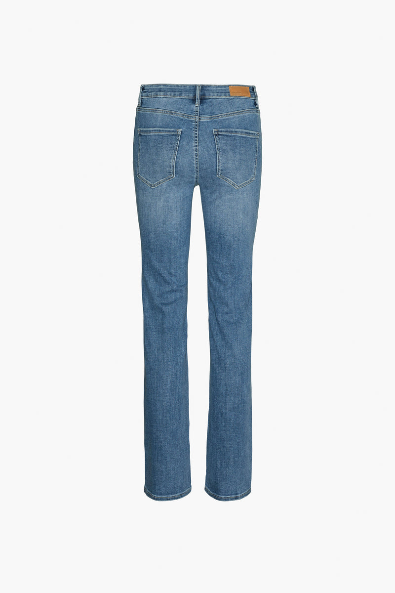 Straight jeans - MID BLUE DENIM