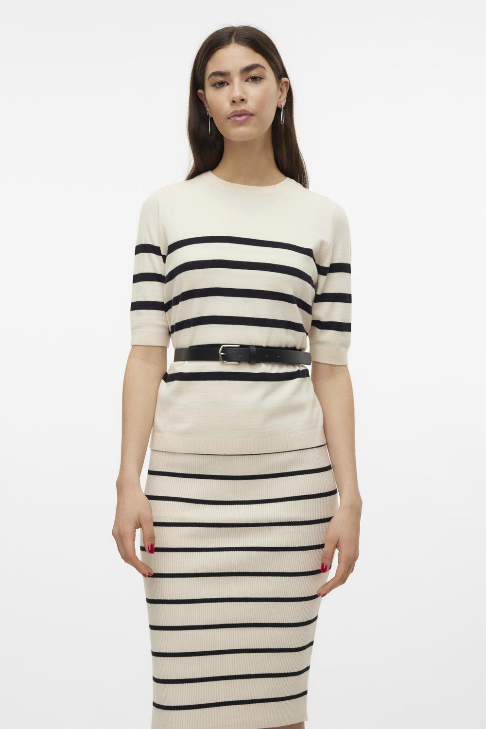 Pull col rond Écru - VERO MODA®