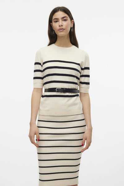 Pull col rond Écru - VERO MODA®