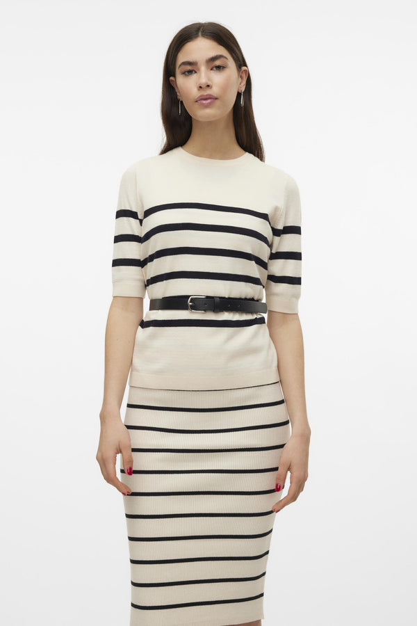Pull col rond Écru - VERO MODA®