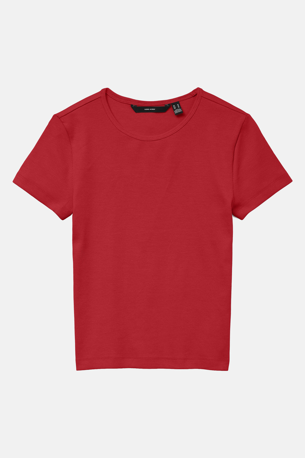 Top uni manches courtes Rouge - VERO MODA®