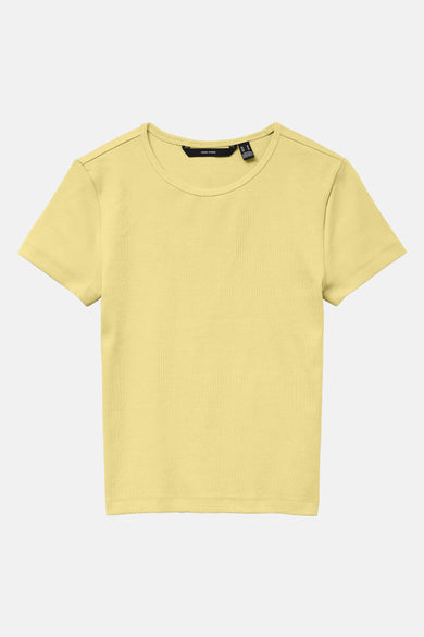 T-shirt met korte mouwen - geel