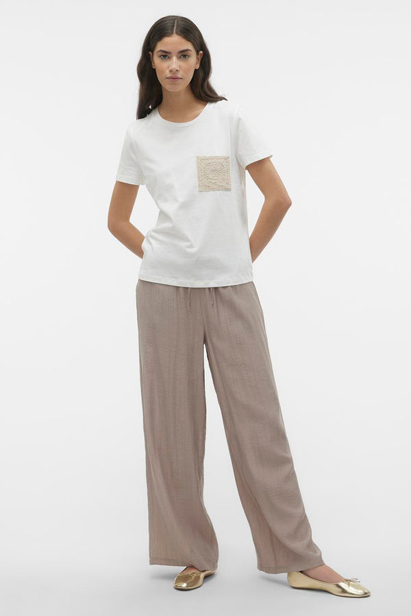 Top uni manches courtes Blanc - VERO MODA®