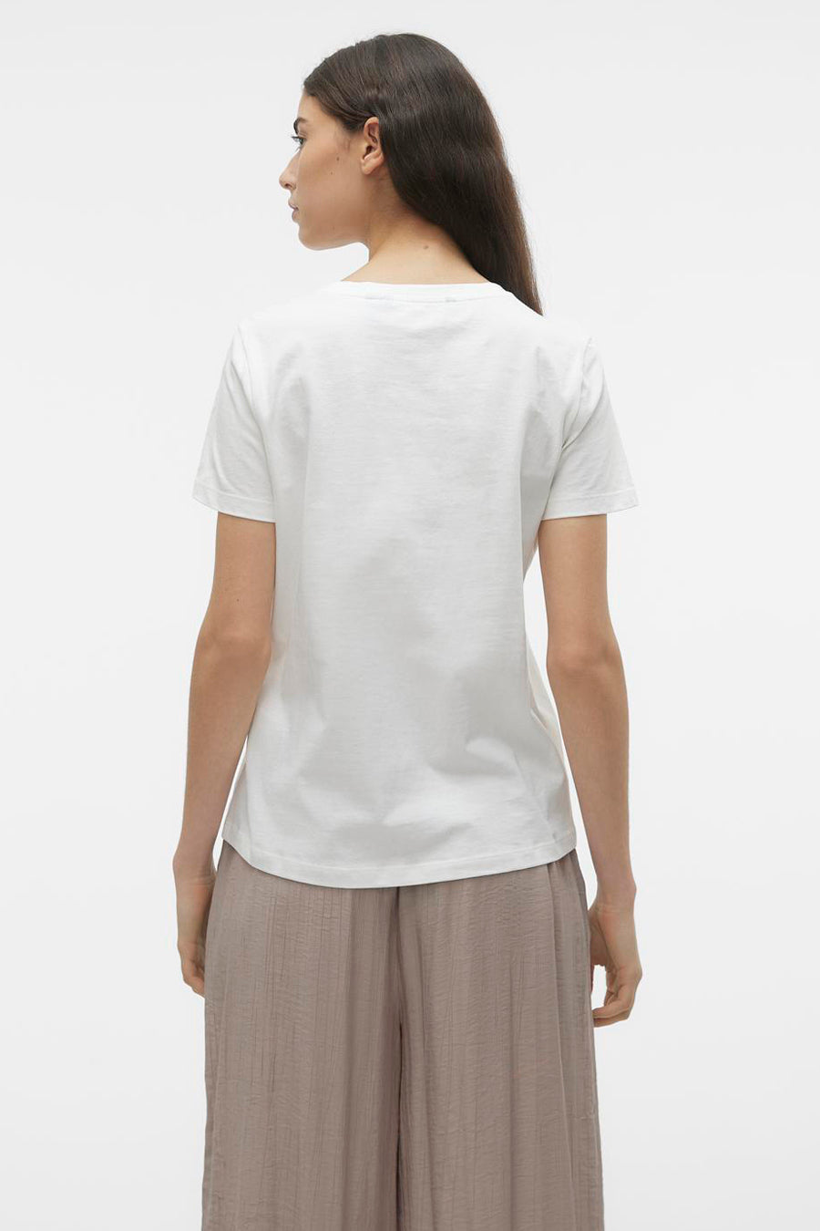 Top uni manches courtes Blanc - VERO MODA®