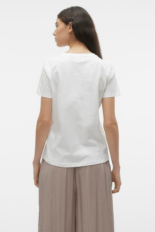 Top uni manches courtes Blanc - VERO MODA®