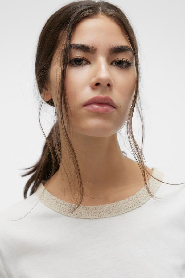 Top uni manches courtes Blanc - VERO MODA®
