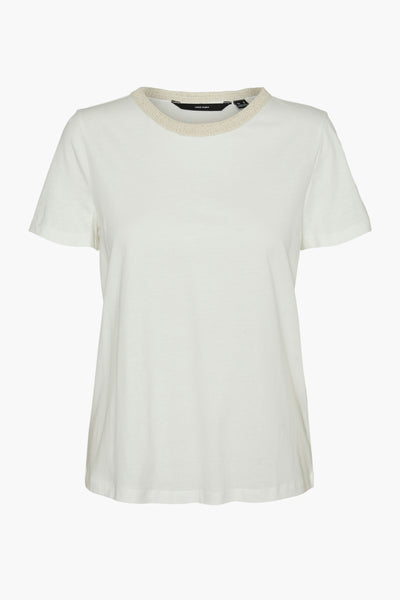 Top uni manches courtes Blanc - VERO MODA®