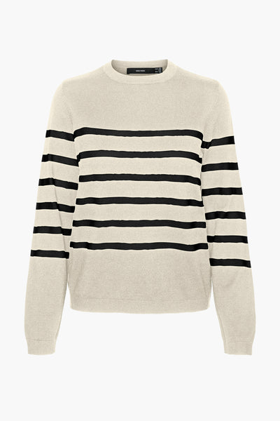 Trui met ronde hals Ecru - VERO MODA®