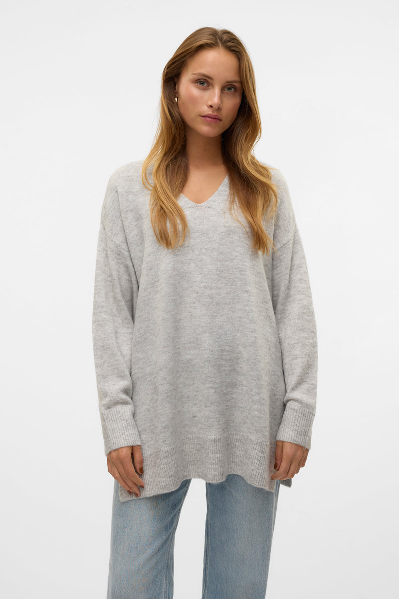 Pull col V Gris - VERO MODA®