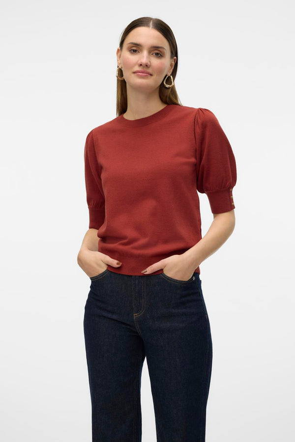 Pull col rond Rouge - VERO MODA®