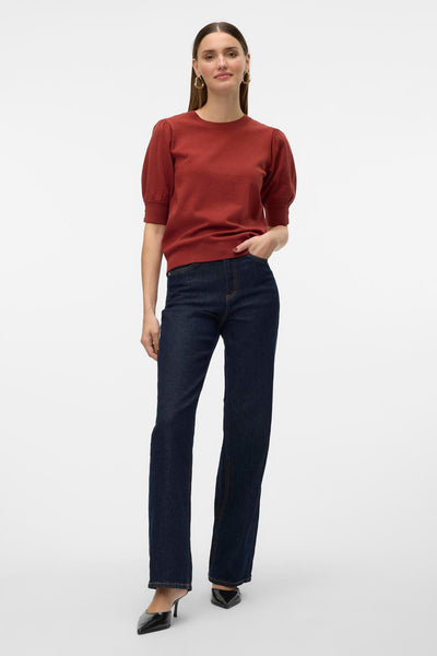 Pull col rond Rouge - VERO MODA®