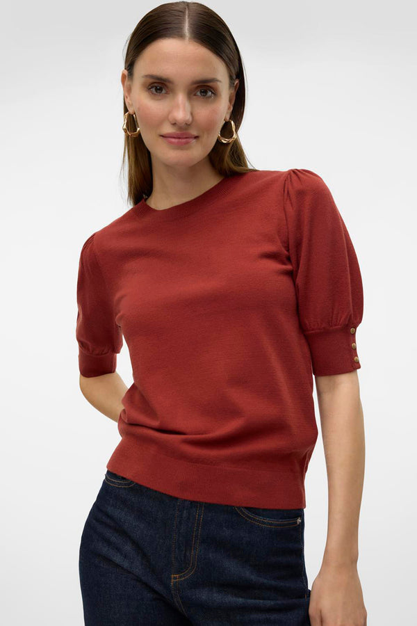 Pull col rond Rouge - VERO MODA®