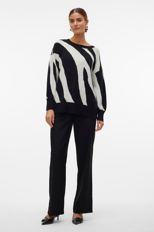 Pull col rond Noir - VERO MODA®