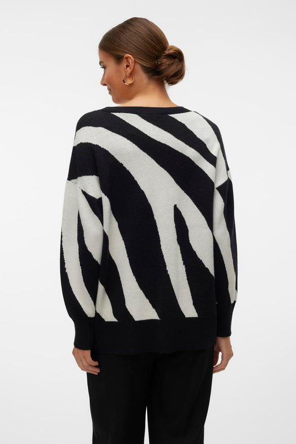 Pull col rond Noir - VERO MODA®