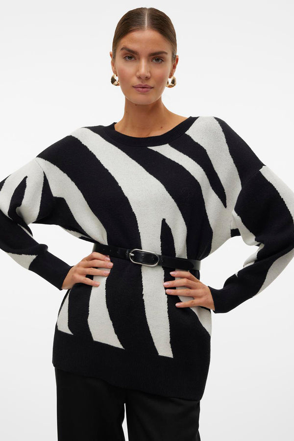 Pull col rond Noir - VERO MODA®