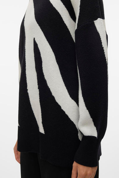 Pull col rond Noir - VERO MODA®