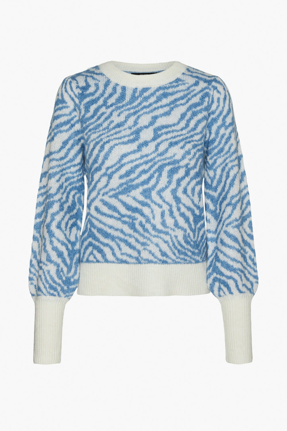 Pull col rond Bleu - VERO MODA®