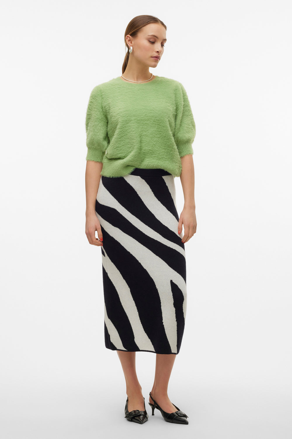 Pull col rond Vert - VERO MODA®