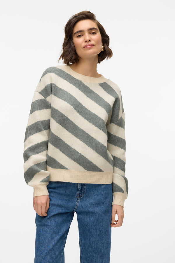 Pull col rond Beige - VERO MODA®