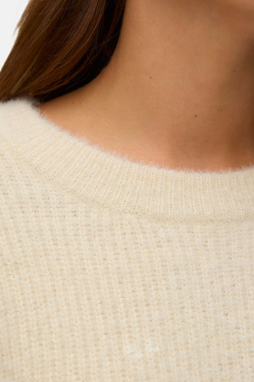 Pull met ronde hals - rood