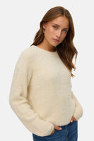 Pull met ronde hals - rood