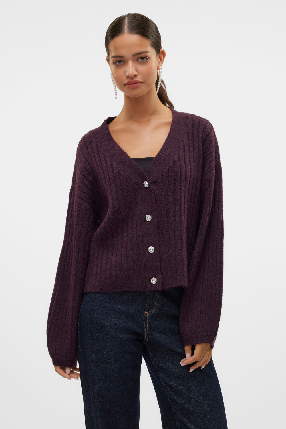 Pull col montant PURPLE - VERO MODA®