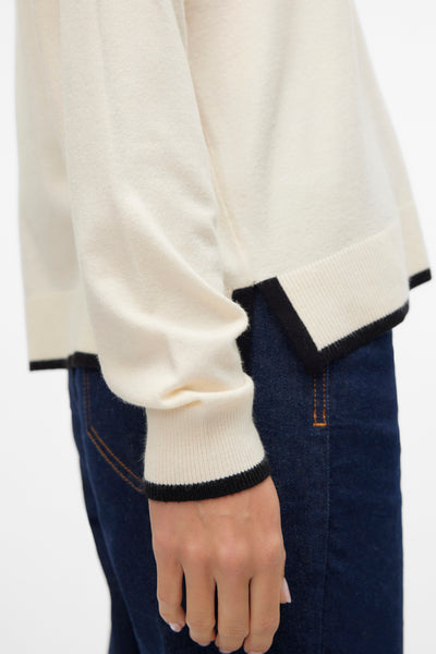 Pull col V Beige - VERO MODA®