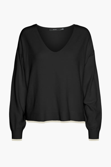 Pull col V Noir - VERO MODA®