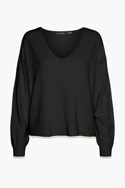 Pull col V Noir - VERO MODA®