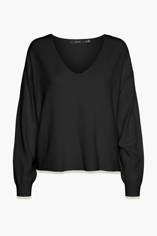 Pull col V Noir - VERO MODA®