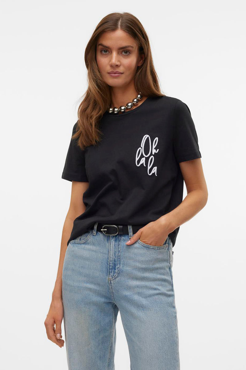 T-shirt (korte mouwen) Zwart - VERO MODA®