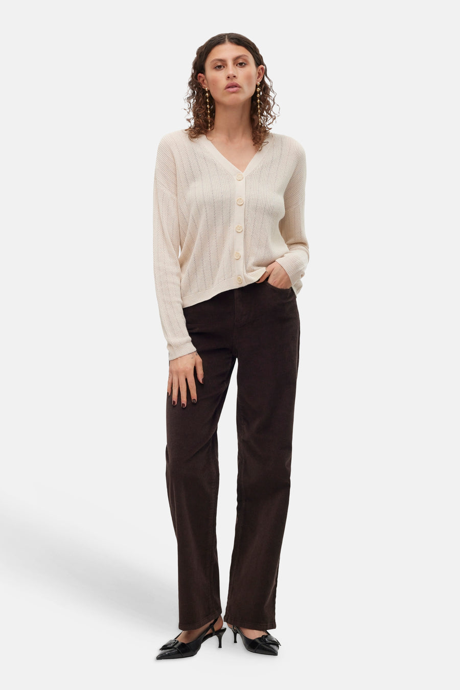 Dames sb seizoensbroek 5pocket bruin - VERO MODA®