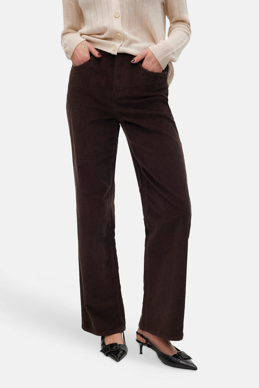 Dames sb seizoensbroek 5pocket bruin - VERO MODA®