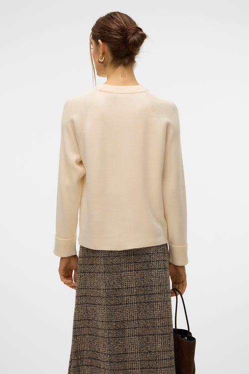 Pull col rond Écru - VERO MODA®
