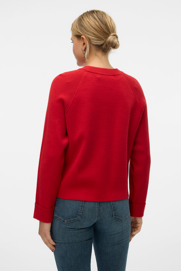 Pull col rond Rouge - VERO MODA®